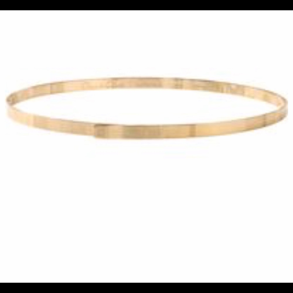 Oscar de la Renta Gold Metal Waist Belt